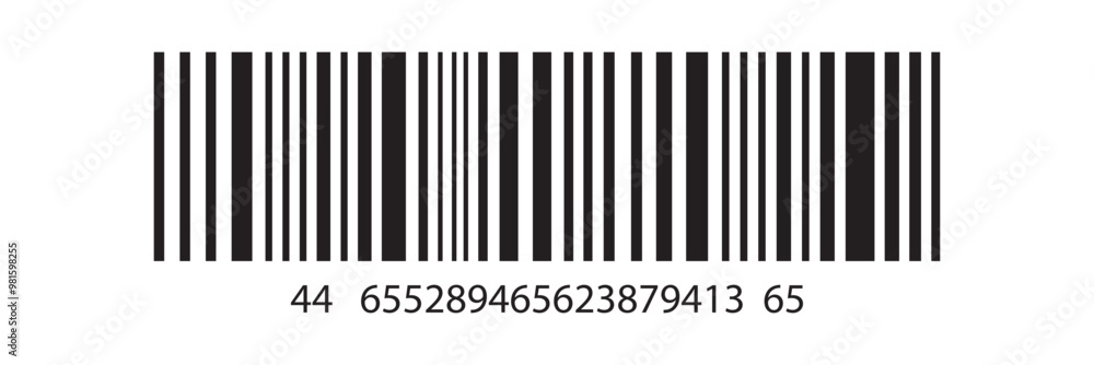 Wall mural set of barcode vector icon. trendy bar code for web icon. abstract barcode vector icon illustration.