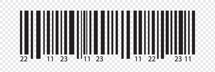 Set of barcode vector icon. Trendy bar code for web icon. Abstract barcode vector icon illustration. Bar code
