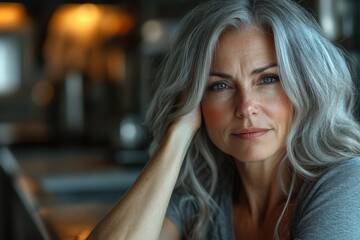 Managing Menopause: Navigating Stress and Aging Gracefully for Senior Women with Gray Hair