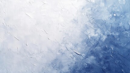 Obraz premium Soft blue and white textured abstract artwork capturing serene calmness and gentle movement in a harmonious blend of colors