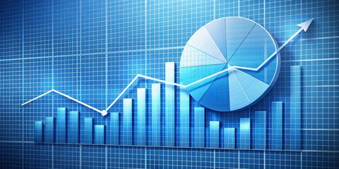 Solar Panel Chart with Pie and Bar Graphs, renewable energy, solar power, energy efficiency