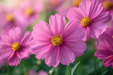 Obraz premium Beautiful Summer Outdoor Backgrounds: Vibrant Flowers and Lush Scenery for Seasonal Inspiration