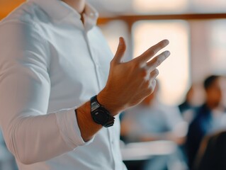 Modern Business Professional in a Conference Setting