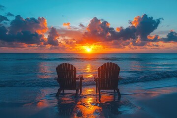 Romantic Sunset Anniversary Celebration: Black Couple Enjoys Miami Beach, Waves, and Vacation Blis