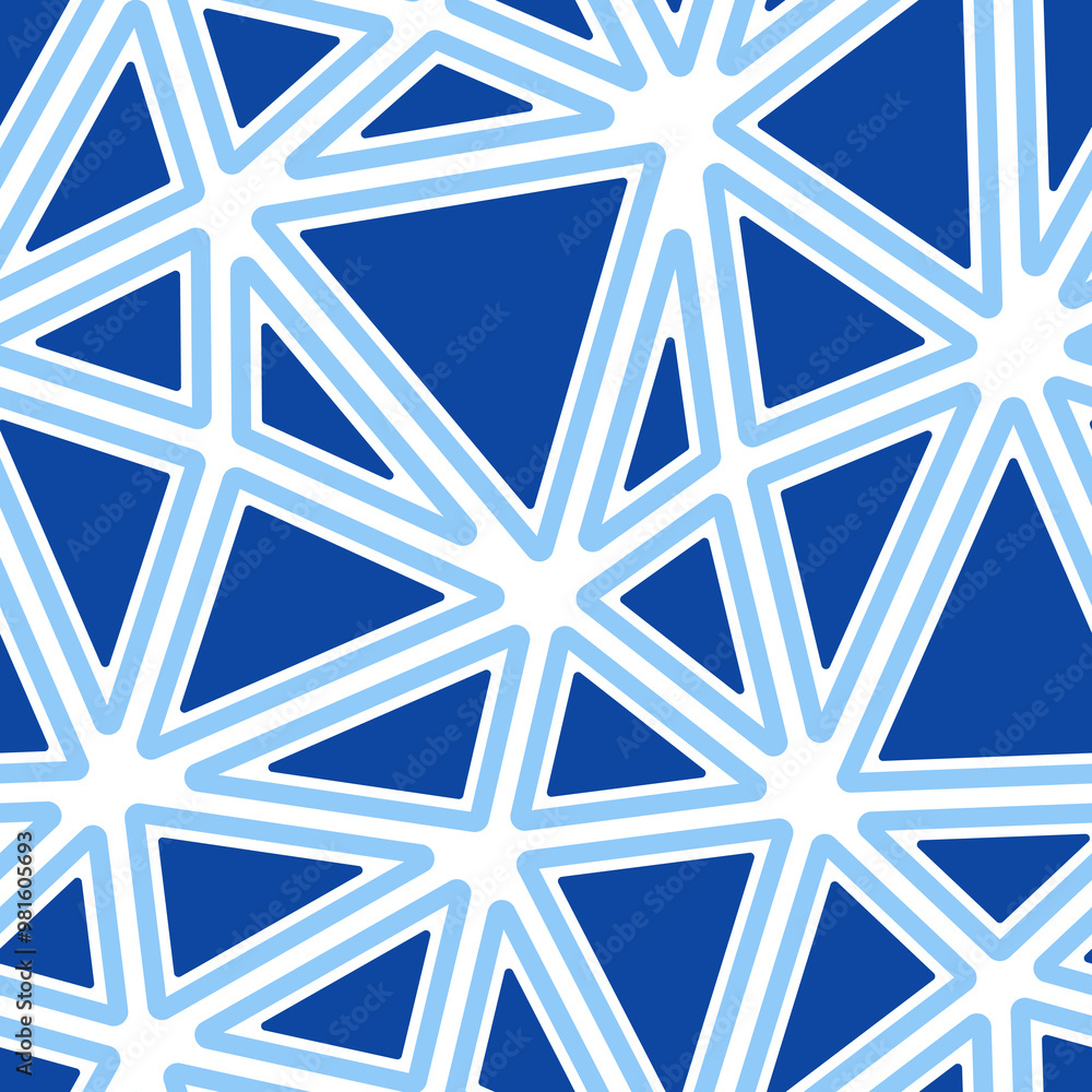 Poster triangles background. rounded solid shapes in frames. big triangles size. single color tone style. r