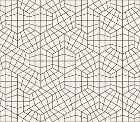 Vector seamless geometric pattern. Irregular lines abstract background. Composition from randomly disposed elements.