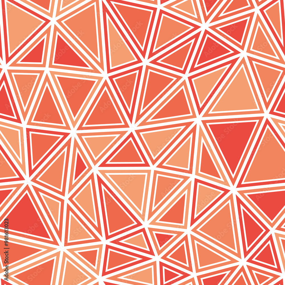 Poster abstract background with geometric mosaic shapes. medium triangles size. solid shapes in frames. mon