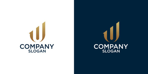 initial u abstract monogram logo vector design © Nufalla766