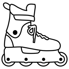 Roller Blades Outline