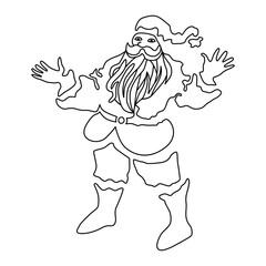 Santa Claus Outline
