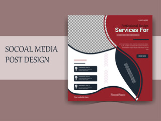Unique Modern Editable Creative Business marketing social media post template