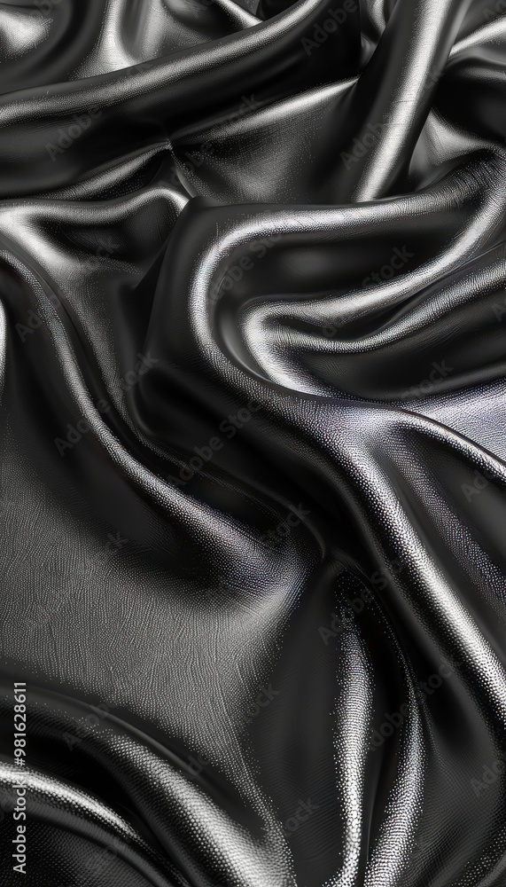 Aufkleber the fabric flows gracefully with elegant folds, reflecting light and emphasizing its smooth texture.