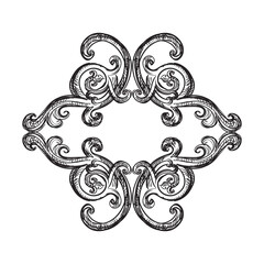 Ornate vintage decorative element vector illustration