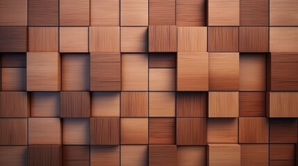A seamless pattern of wooden blocks, with a warm, natural texture. The blocks are arranged in a grid pattern, creating a simple and elegant design.