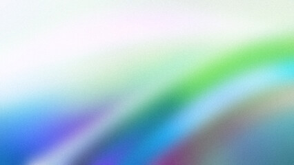 A bright and smooth gradient of green, blue, and purple hues with a soft grainy texture. Ideal for use in creative designs, backgrounds, and wallpapers