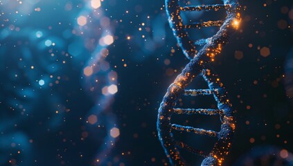 dna strand microscopic 