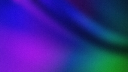 Abstract gradient with deep transitions of blue, purple, and green hues, featuring a grainy texture. Perfect for 4K backgrounds and wallpapers