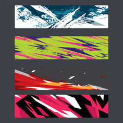 Car wrap abstract racing graphic background for vinyl wrap and stickers