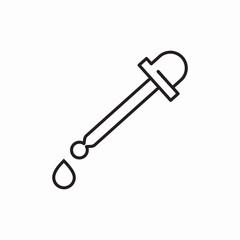 pipette drop icon sign vector