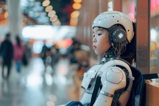 A boy pointing at a board with math equations on it, generative ai image