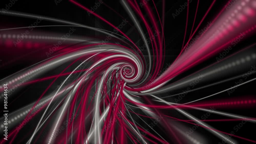 Aufkleber powerful video animation with stripe wave object in slow motion, 4096x2304 loop 4k