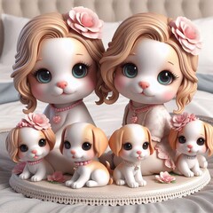 Obraz premium Niedliche Hundewelpen