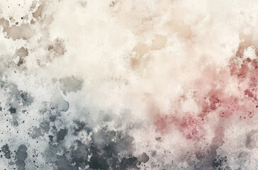 Airy Watercolor Wall with Delicate Abstract Fragments: Soft Hues for Peaceful Interiors