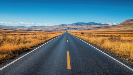 Fototapeta premium Road leading through beautiful landscape