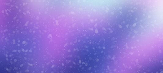 Snowy christmas holiday backdrop background banner pastel purple and blue