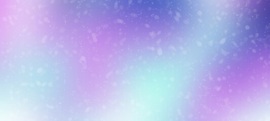 Snowy christmas holiday backdrop background banner pastel blue and purple