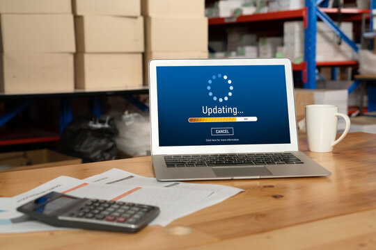 Software update on computer for modish version of device software upgrade