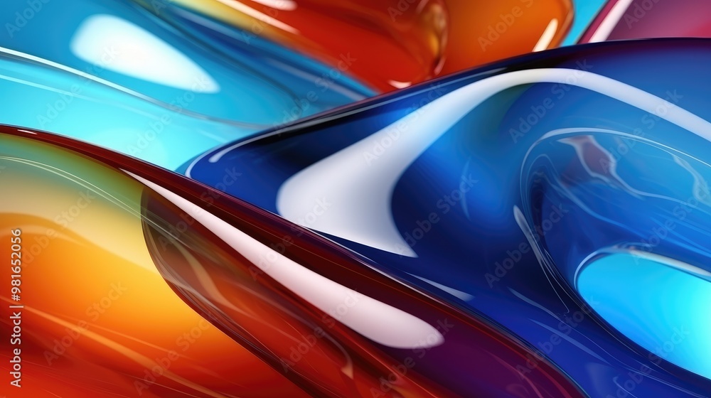 Aufkleber abstract colorful background with vibrant hues and flowing lines. a dynamic and modern design perfec