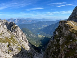 Alpine valleys around Mangart peak in the Julian Alps, Strmec na Predelu (Triglav National Park, Slovenia) - Alpentäler rund um den Mangart-Gipfel in den Julischen Alpen (Triglav-Nationalpark)