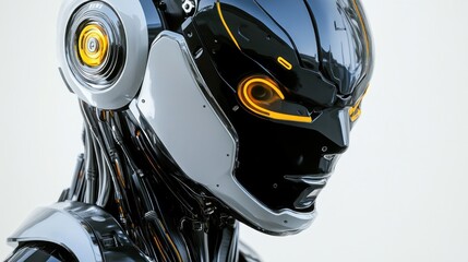 Fototapeta premium Futuristic Robot Head