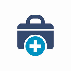 first aid kit icon sign vector