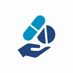 pills capsule icon sign vector