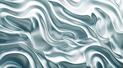 Fototapeta premium Abstract background with a soft, flowing, silver fabric texture.