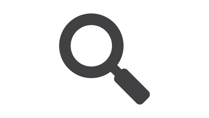 Search Icon Glyph Style, magnifying glass icon, magnifying glass loupe sign symbol, magnifier icon. 