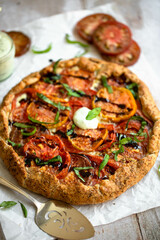 fresh tomato galette 