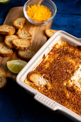 jalapeno popper dip with crostinis 