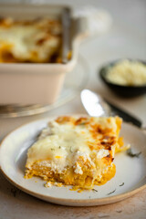 homemade pumpkin lasagna 
