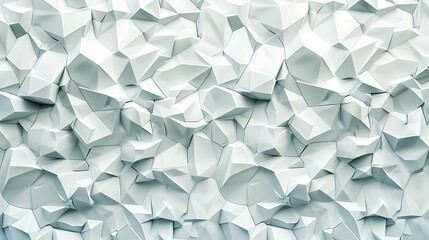 Abstract background of white geometric shapes.