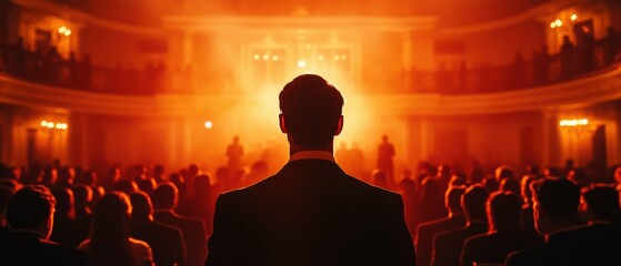 The triumphant moment of an individual accepting a prestigious award or honor, their pride and accomplishment radiating through the frame