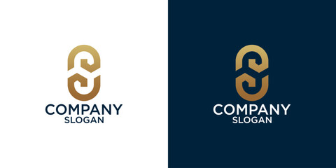 letter s abstract monogram logo vector design