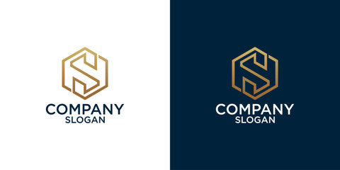 Naklejka premium letter s abstract monogram logo vector design