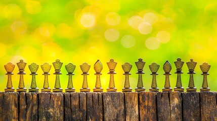 Pawn Structure: A macro shot of pawns—the infantry of chess. Their formations—a language of defense and attack. 