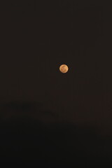 full moon over the dark