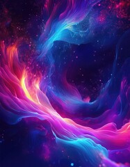 Obraz premium Abstract colorful waves