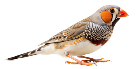Zebra finch isolated without background