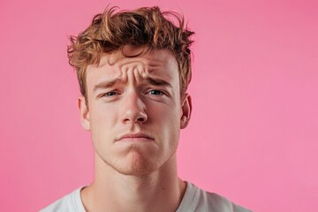 Fototapeta premium Confused Young Man with a Puzzled Look